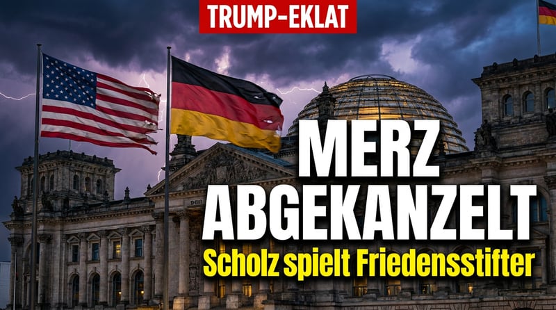 Diplomatischer Eklat: Trump kanzelt Merz ab – und Scholz spielt den Friedensengel