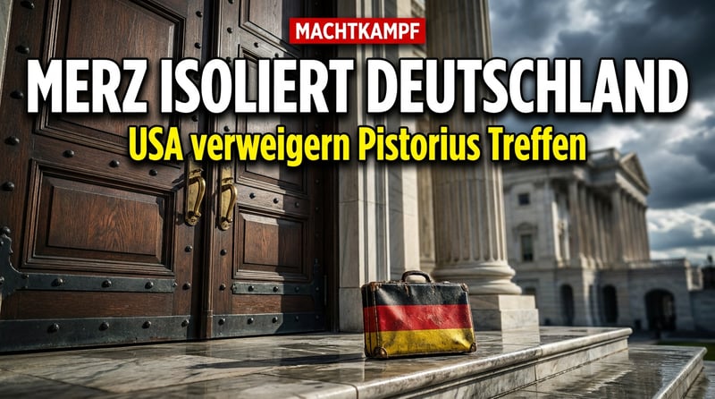Diplomatischer Eklat: Washington lässt Pistorius vor verschlossener Tür stehen