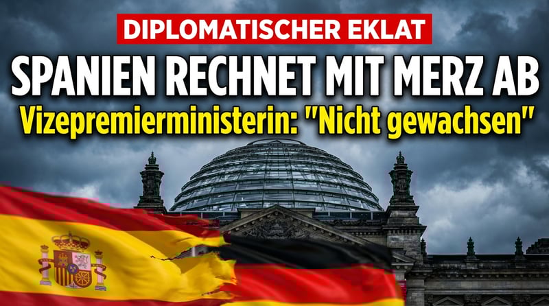 Diplomatisches Desaster: Spaniens Vizepremierministerin rechnet mit Kanzler Merz ab