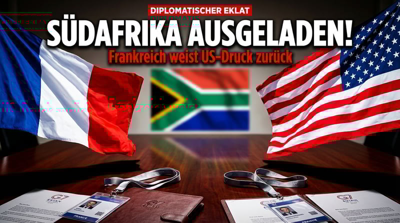 Diplomatisches Schattenspiel: Paris dementiert Washingtons Einfluss auf Südafrikas G7-Ausladung