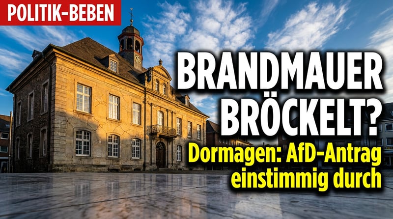 Dormagen-Beben: AfD-Antrag offenbar ohne Gegenstimme durch den Stadtrat – bröckelt die Brandmauer?