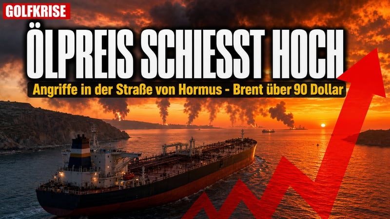 Drei Einschläge in der Straße von Hormus: Öl über 90 Dollar!