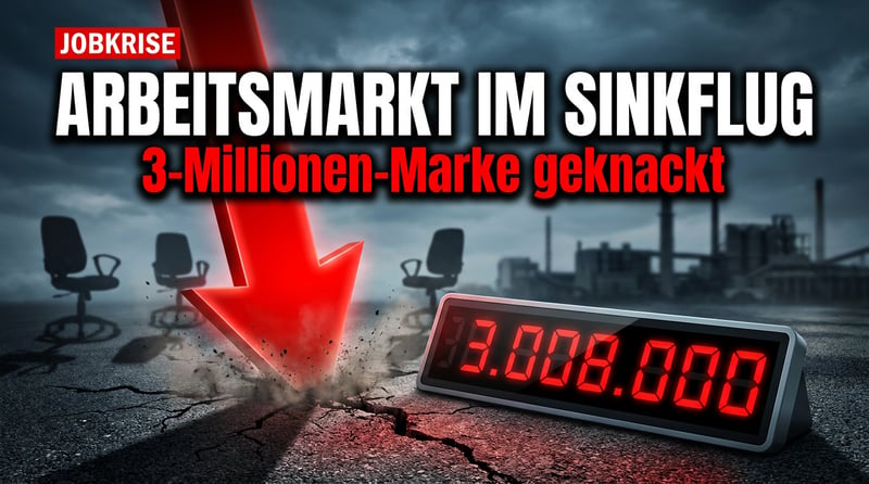 Drei-Millionen-Marke geknackt: Deutschlands Arbeitsmarkt im Sinkflug – und die Politik schaut zu