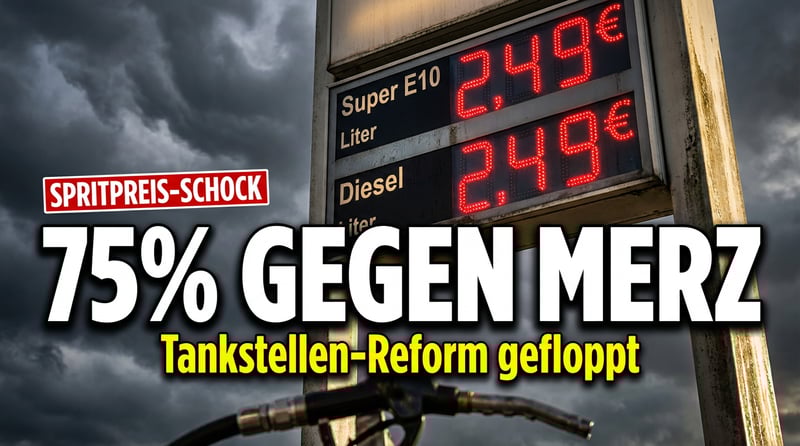 Drei von vier Deutschen rechnen mit der Regierung Merz ab: Spritpreis-Politik als Totalversager