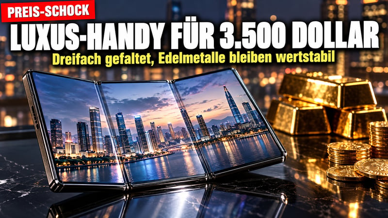 Dreifach gefaltet, 3.500 Dollar teuer: Huaweis Luxus-Handy im Praxistest