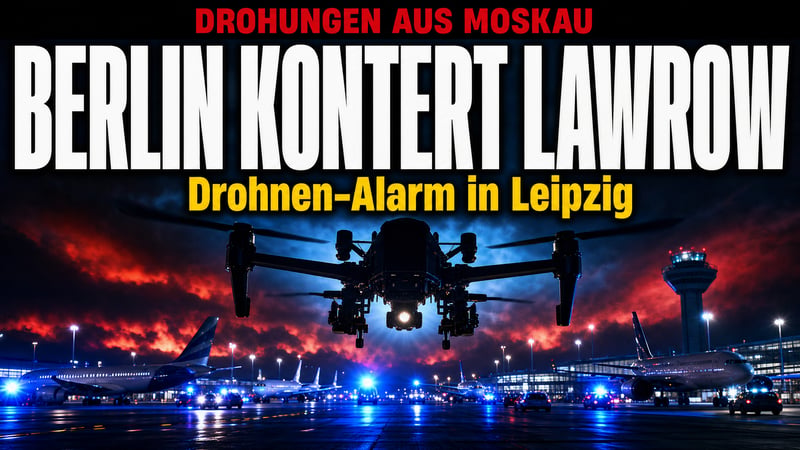 Drohne in Leipzig, Drohung aus Moskau: Berlin kontert Lawrow