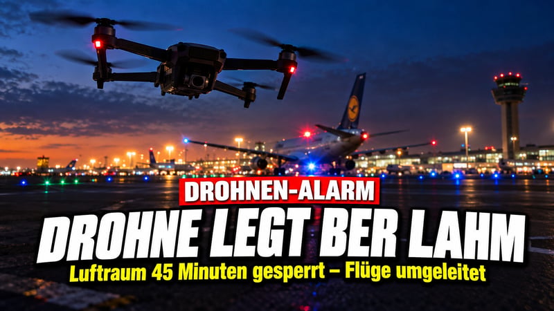 Drohnen-Alarm am BER: Hauptstadt-Airport schon wieder lahmgelegt!