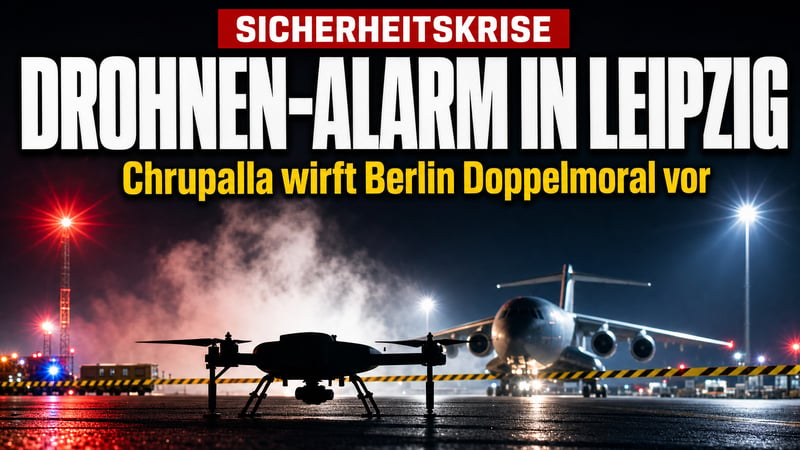 Drohnen-Anschlag in Leipzig: Chrupalla wirft Berlin Doppelmoral vor