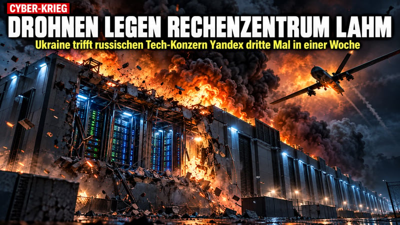 Drohnen gegen Datenzentren: Kiew trifft Russlands digitales Herz!