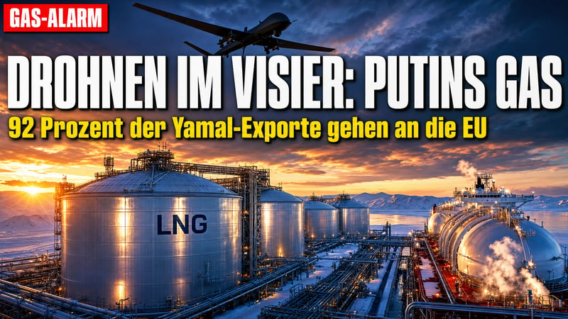 Drohnen gegen Putins Gas: Riskantes Kalkül trifft Europas Gasspeicher