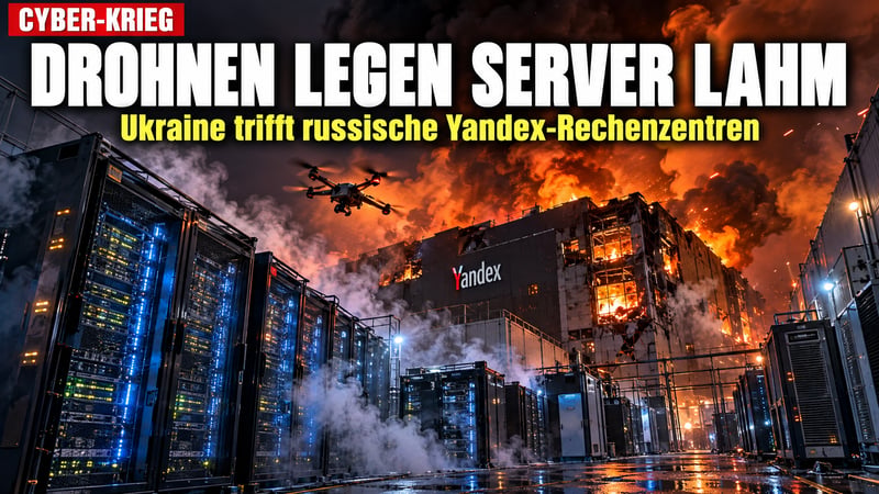 Drohnen gegen „Russlands Google“: Kiew legt Yandex-Server lahm!