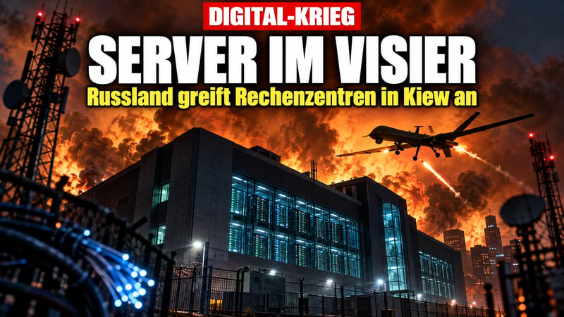 Drohnen gegen Server: Moskau will die Ukraine digital abschalten!