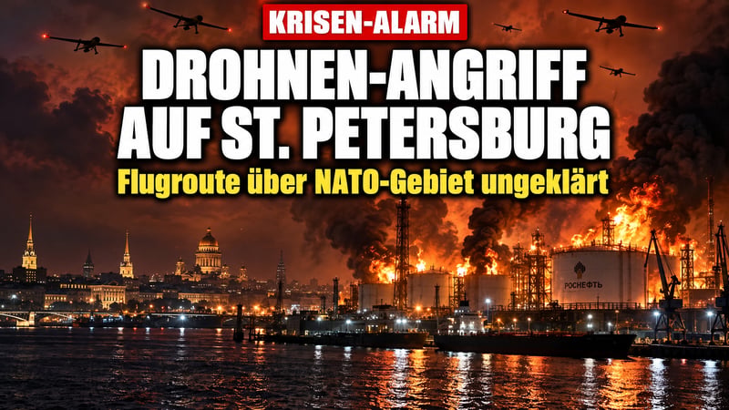 Drohnen-Hagel auf St. Petersburg: Flogen sie über NATO-Gebiet?