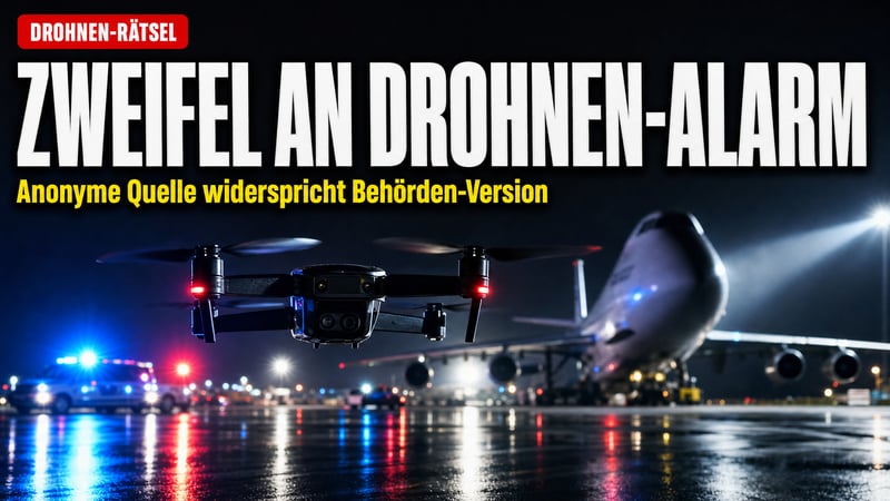 Drohnen-RĂ€tsel Leipzig: Anonyme Quelle stellt offizielle Version infrage