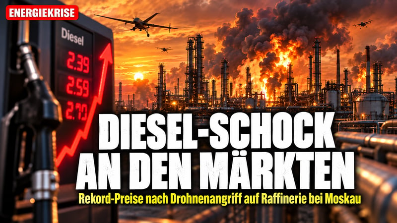Drohnen über Moskau: Diesel-Schock erreicht jetzt Europas Wirtschaft