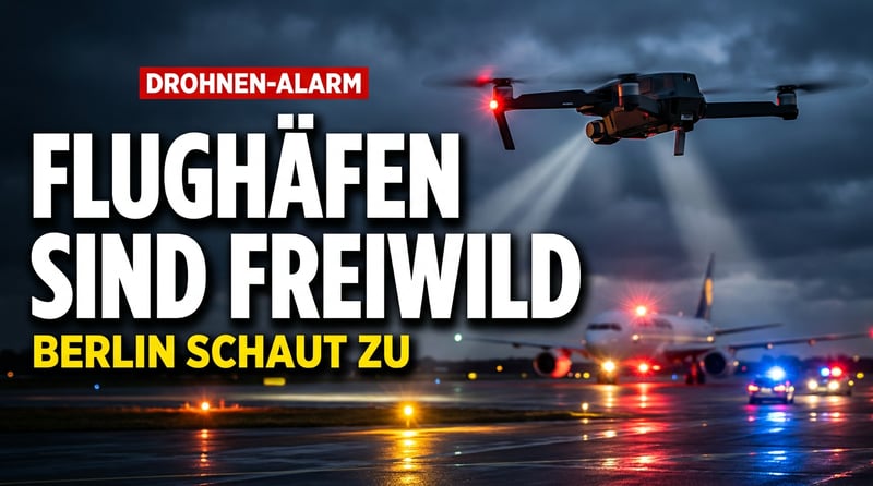 Drohnenalarm über Leipzig/Halle: Deutschlands Flughäfen sind Freiwild – und Berlin schaut zu