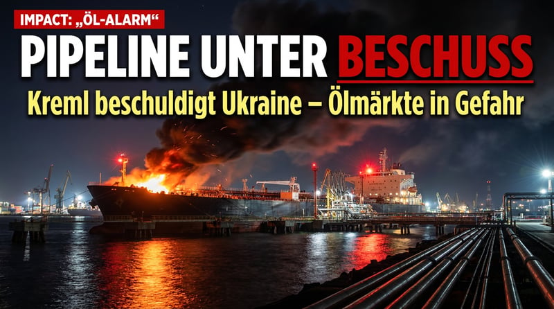 Drohnenangriff auf Kaspische Pipeline: Kreml wirft Ukraine gezielte Destabilisierung der Ölmärkte vor