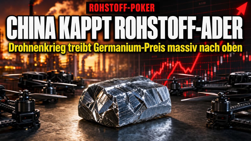 Drohnenkrieg frisst Germanium: Pekings stiller Griff an Europas Kehle