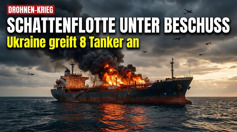 Drohnenkrieg ohne Ende: Ukraine attackiert Putins "Schattenflotte" – die Eskalationsspirale dreht sich immer schneller