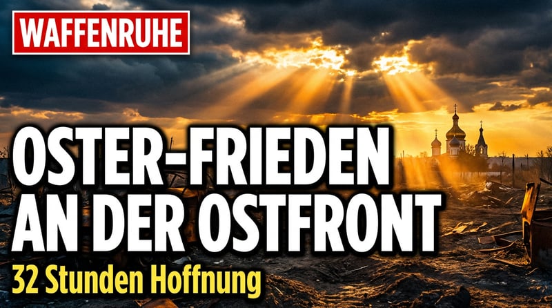 Durchbruch an der Ostfront: Russland und Ukraine einigen sich auf orthodoxe Oster-Waffenruhe