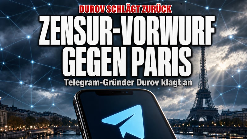 Durov schlägt zurück: Schwere Zensur-Vorwürfe gegen Paris