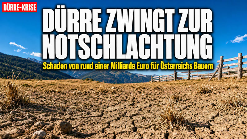 Dürre-Schock in Österreich: Bauern müssen ihre Rinder notschlachten!