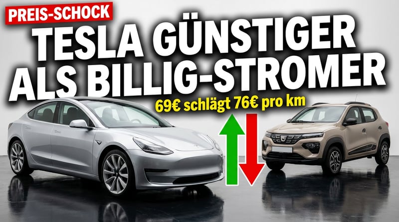 E-Auto-Mathematik: Wenn der teure Tesla plötzlich billiger ist als der Spar-Stromer