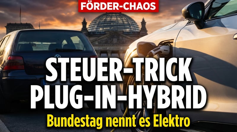 E-Auto-Prämie ab 2026: Bundestag verteilt Steuergelder für Plug-in-Hybride – und nennt es „Elektroförderung"