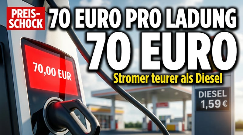 E-Auto-Schock an der Säule: 70 Euro pro Ladung – das Märchen vom günstigen Stromer platzt