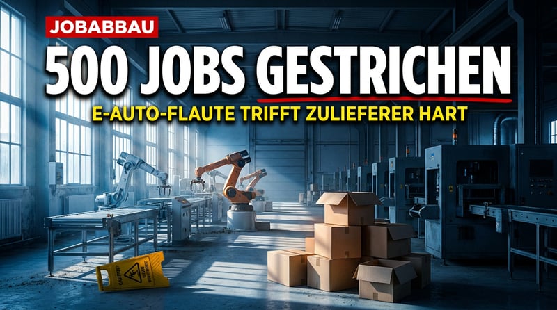 E-Auto-Wahnsinn frisst seine Kinder: Wieder streicht ein Zulieferer 500 Jobs