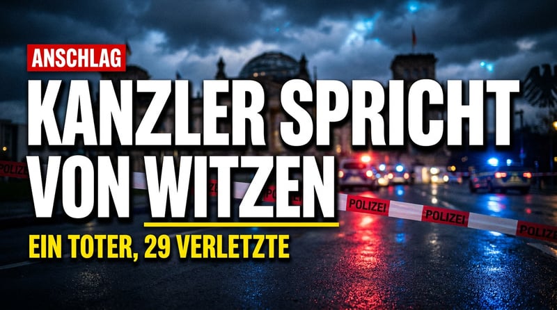 Ein Toter, 29 Verletzte – und der Kanzler spricht über „schlechte Witze“
