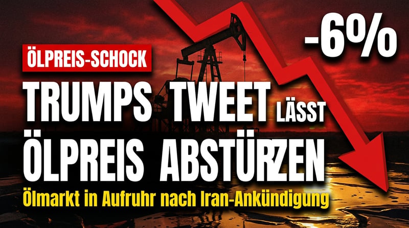 Ein Tweet, minus sechs Prozent: Wie Trump mit einem Satz den Ölmarkt umwirft