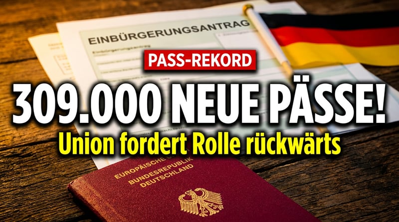 EinbĂĽrgerungsrekord alarmiert die Union: Acht Jahre Wartefrist und Schluss mit dem Doppelpass?