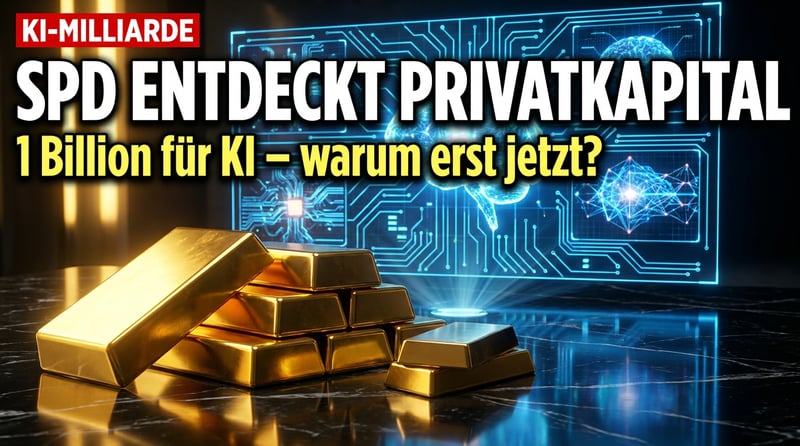 Eine Billion Euro für KI: SPD entdeckt plötzlich das Privatkapital – warum eigentlich erst jetzt?