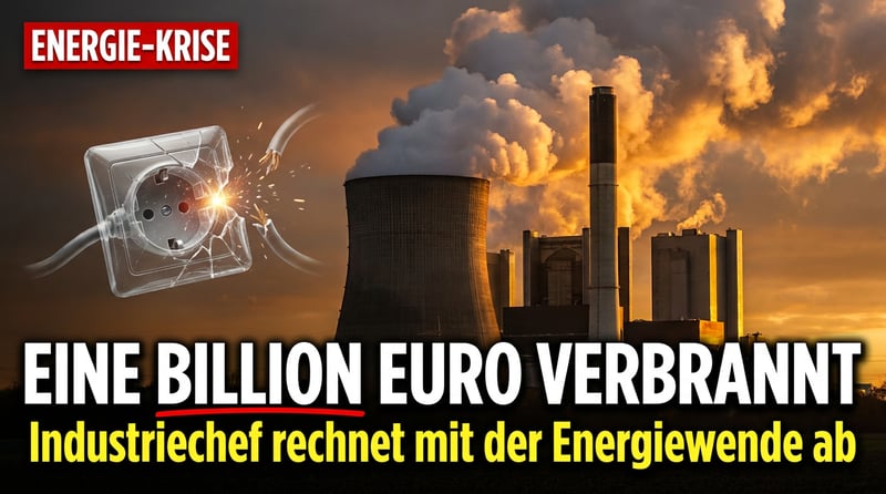 Eine Billion Euro verbrannt – und der Strom bleibt teuer: Industriechef rechnet mit der Energiewende ab