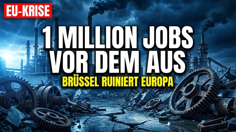 Eine Million Jobs vor dem Aus: Brüssels Wirtschaftspolitik fährt Europa an die Wand