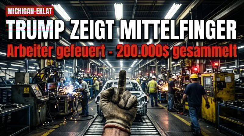 Eklat bei Ford: Trump kontert Beleidigung mit obszöner Geste – Arbeiter gefeuert und zum Volkshelden stilisiert