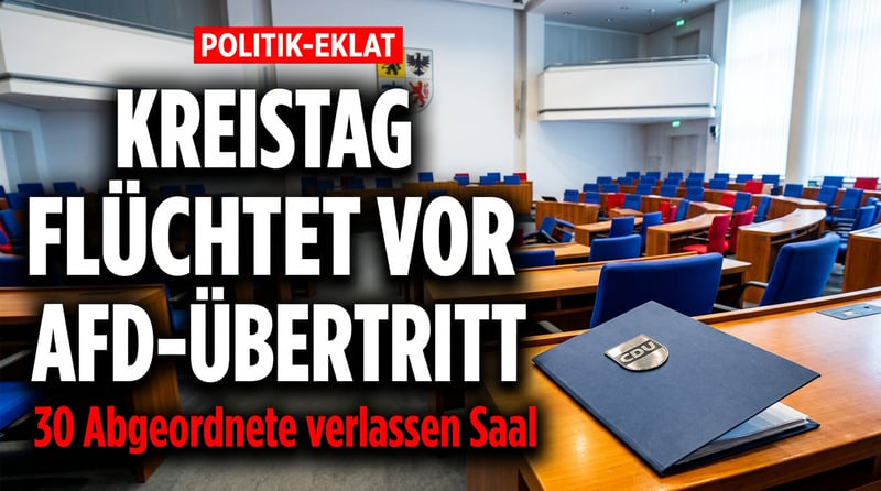 Eklat im Kreistag: Wenn das politische Establishment vor einem Parteiwechsel die Flucht ergreift
