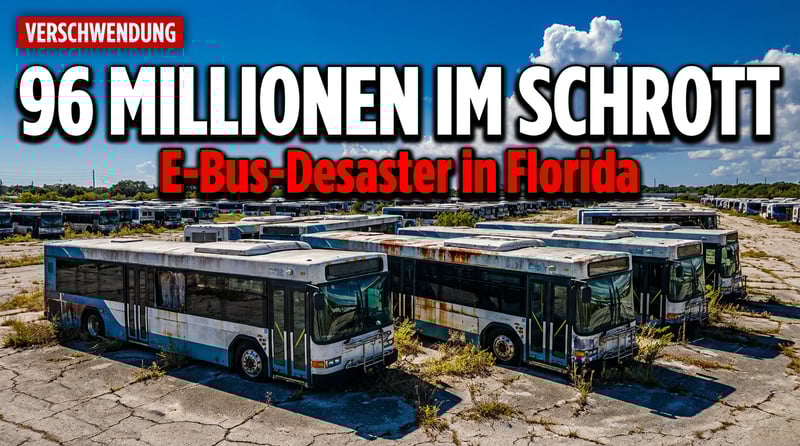 Elektrobus-Desaster in Florida: 96 Millionen Dollar rosten auf der Mülldeponie vor sich hin