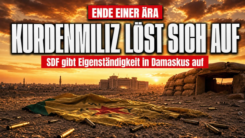 Ende einer Ära: Kurdenmiliz SDF löst sich in Damaskus selbst auf
