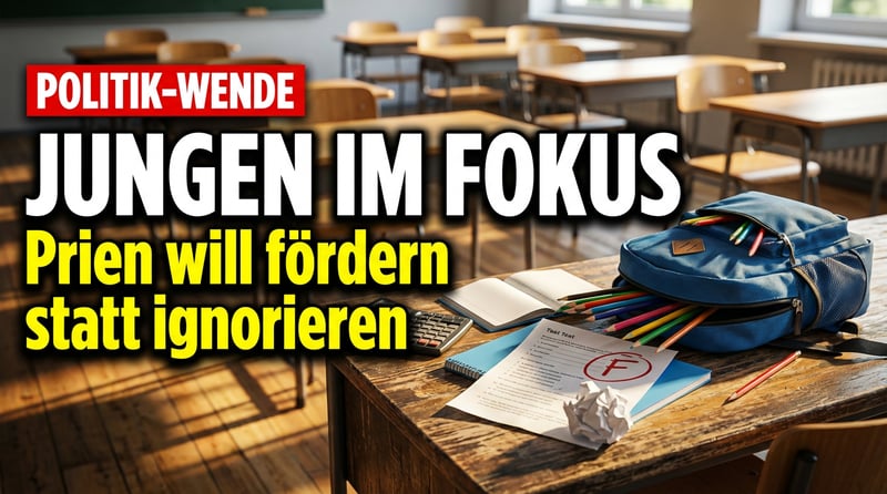 Endlich: Bildungsministerin Prien erkennt die systematische Benachteiligung von Jungen