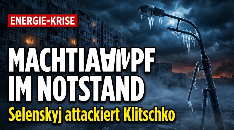 Energiekrise in Kiew: Selenskyj nutzt Notstand für politische Abrechnung mit Klitschko