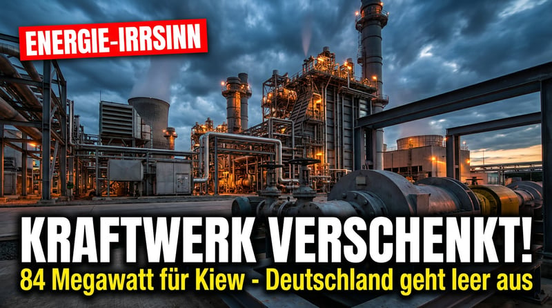 Energiepolitischer Irrsinn: Funktionsfähiges Gaskraftwerk in Lubmin wird an Kiew verschenkt