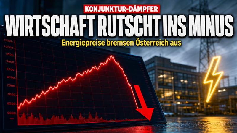 Energiepreis-Schock in Österreich: Wirtschaft rutscht ins Minus!