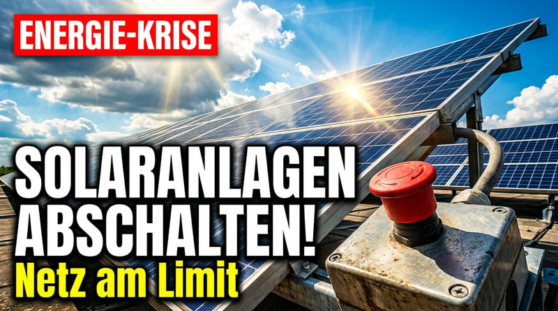 Energiewende-Absurdistan: Wenn Solarstrom-Besitzer ihre Anlagen abschalten sollen, um das Netz zu retten