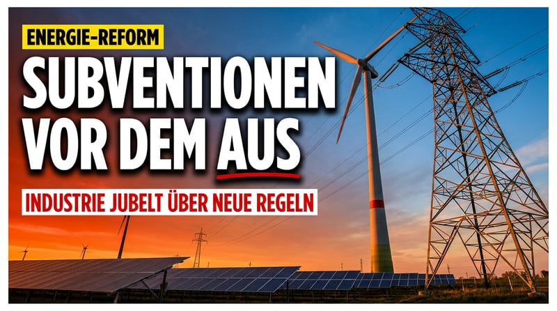 Energiewende auf dem Prüfstand: Wenn selbst die Industrie applaudiert, sollte man genauer hinsehen