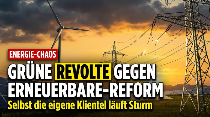 Energiewende-Chaos: Wenn selbst die eigene Klientel gegen die grüne Traumfabrik rebelliert