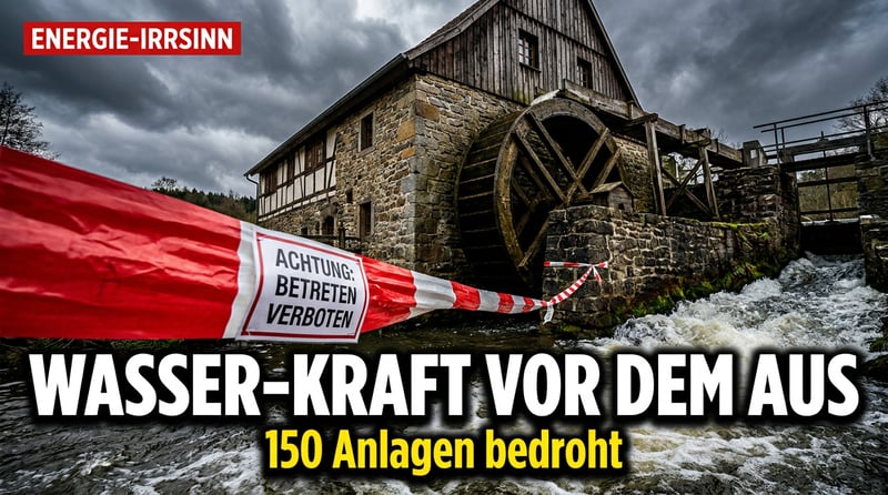 Energiewende-Wahnsinn: Berlin opfert hunderte Wasserkraftwerke auf dem Altar der Bürokratie