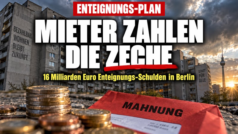 Enteignungs-Plan in Berlin: Am Ende zahlen die Mieter die Zeche!