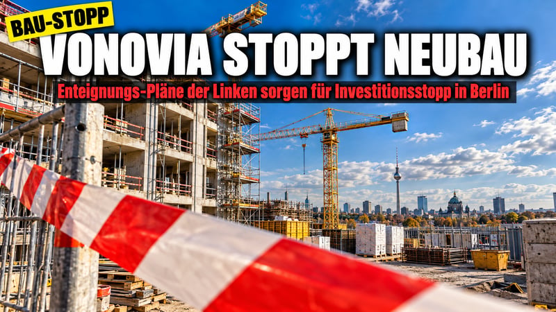 Enteignungs-Schock in Berlin: Vonovia tritt auf die Neubau-Bremse!